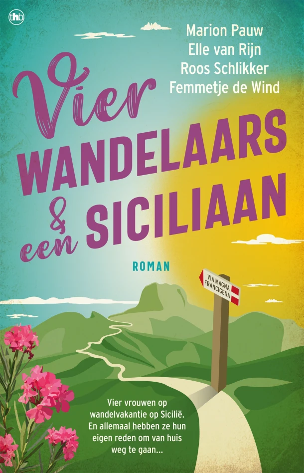 Vier wandelaars en een Siciliaan – Marion Pauw – boek cover