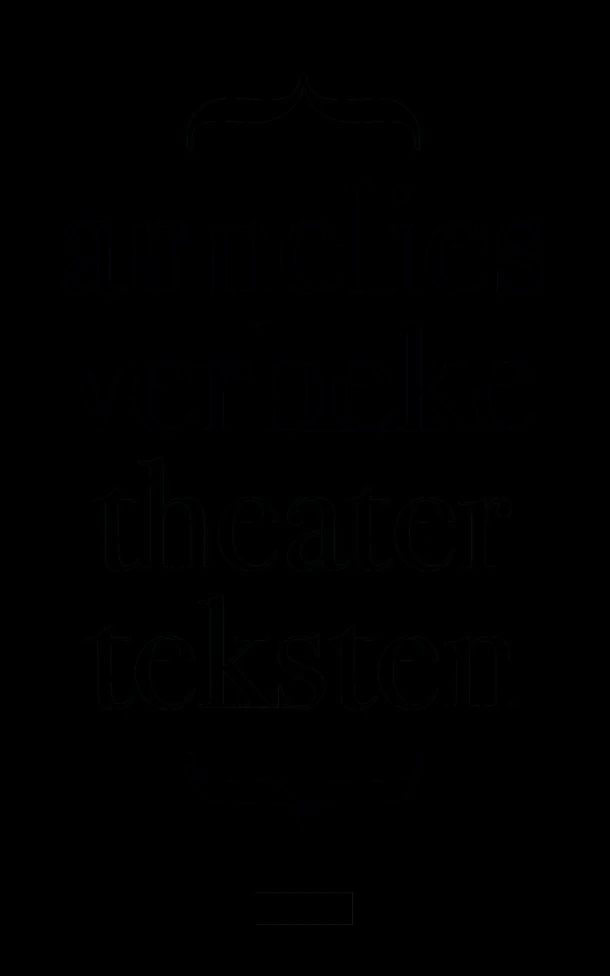 Theaterteksten – Annelies Verbeke – boek cover