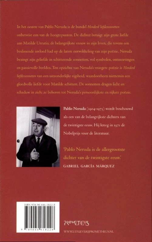 Honderd Liefdessonnetten – Pablo Neruda – boek cover