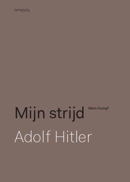 Mijn strijd – Adolf Hitler – boek cover