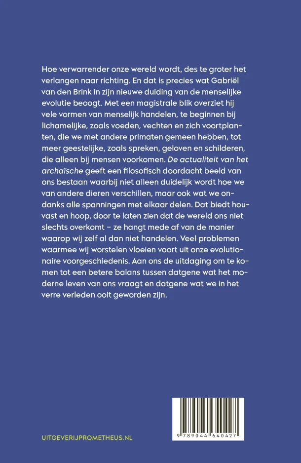 De actualiteit van het archaïsche – Gabriël van den Brink – boek cover