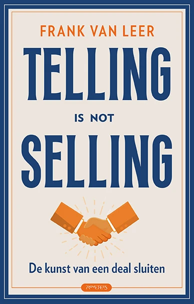 Telling is not selling – Frank van Leer – boek cover