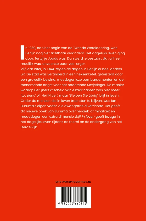 Blijf in leven – Ian Buruma – boek cover