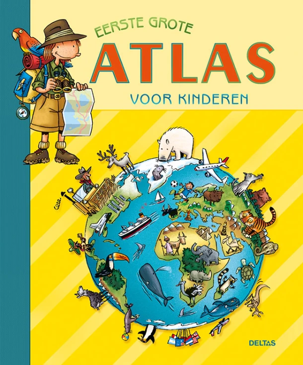 Eerste grote atlas voor kinderen – E. Bravo – boek cover
