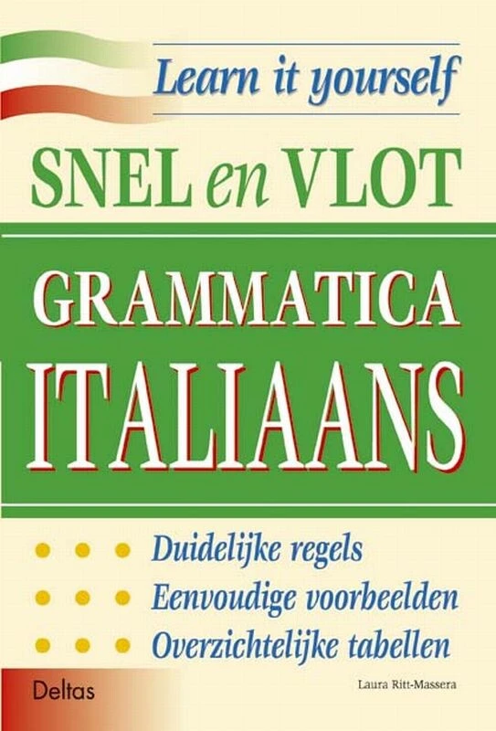 Snel en vlot grammatica Italiaans – L. Ritt-Massera – boek cover