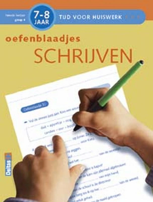 Oefenblaadjes schrijven 7-8 jaar – Annemie Bosmans – boek cover