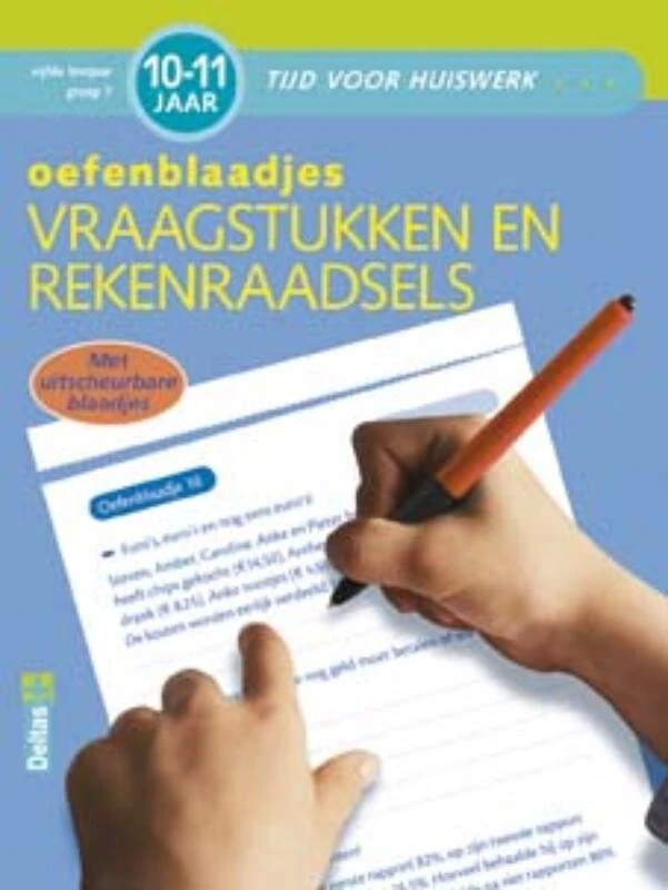 Oefenblaadjes vraagstukken (10-11 j.) – ZNU – boek cover