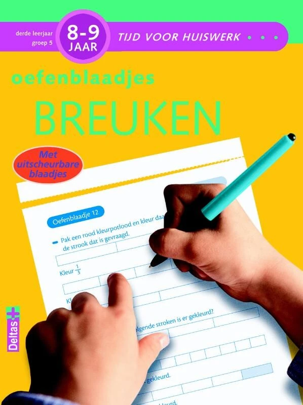 Tijd voor huiswerk - Oefenblaadjes breuken (8-9 j.) – boek cover