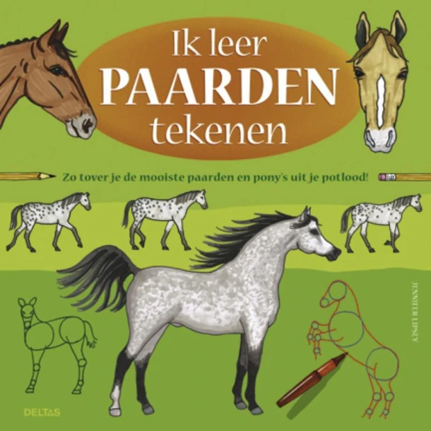 Ik leer paarden tekenen – Jennifer Lipsey – boek cover