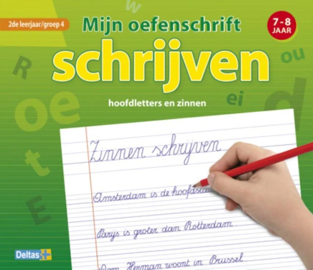 Schrijven hoofdletters en zinnen – boek cover