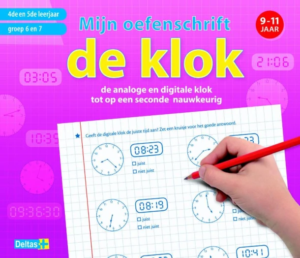 De klok 9-11 jaar – Emy Geyskens – boek cover