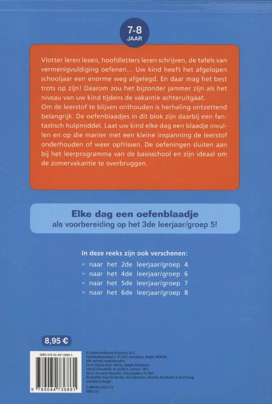herhalingsoefeningen taal en rekenen. Naar het 3de leerjaar, naar groep 5