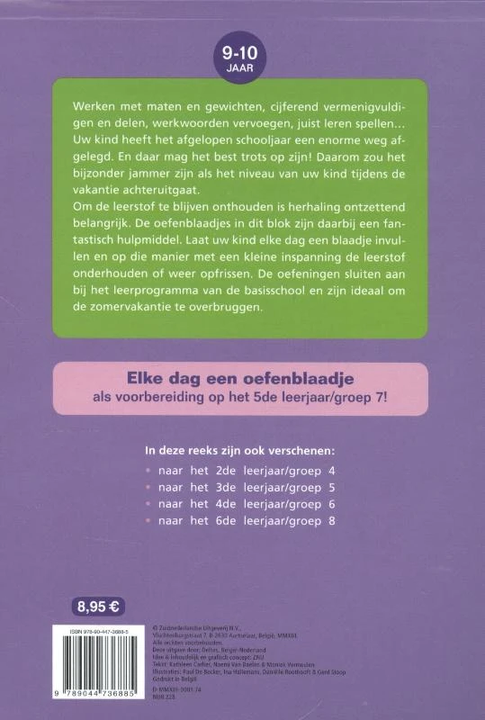 herhalingsoefeningen taal en rekenen. Naar het 5de leerjaar, naar groep 7