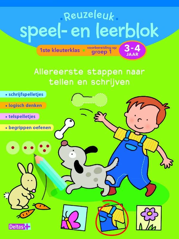1ste kleuterklas; Voorbereiding op groep 1; 3-4 jaar – Annemie Bosmans – boek cover