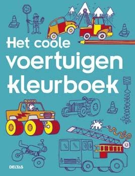 Het coole voertuigen kleurboek