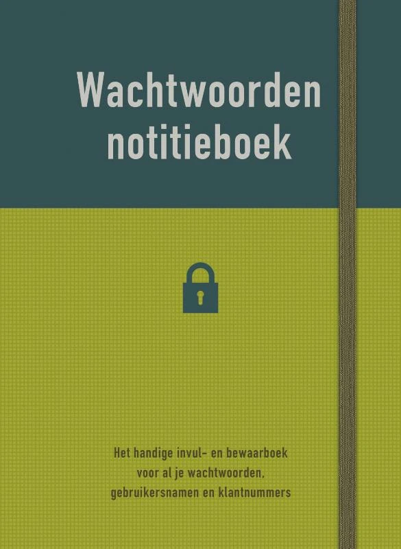 Wachtwoorden notitieboek – ZNU – boek cover