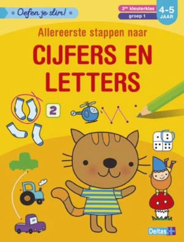 Allereerste stappen naar cijfers en letters (4-5 j.) – ZNU – boek cover