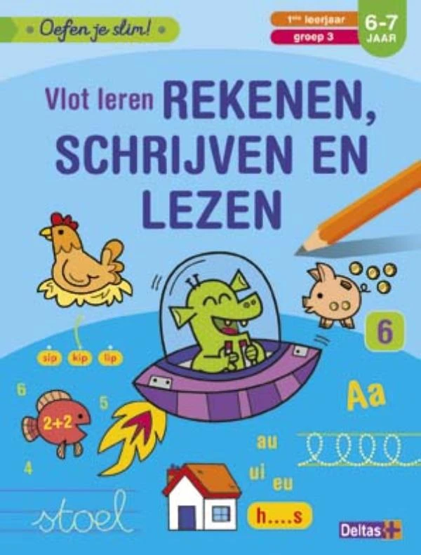 Vlot leren rekenen, schrijven en lezen (6-7 j.) – ZNU – boek cover