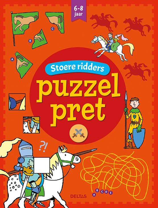Puzzelpret - Stoere ridders (6-8 j.) – Annemie Bosmans – boek cover