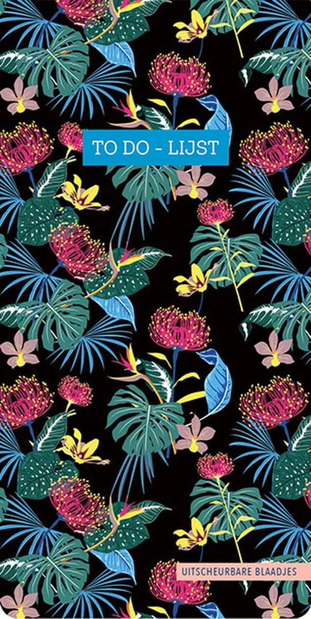 To do-lijst - Floral Black – ZNU – boek cover