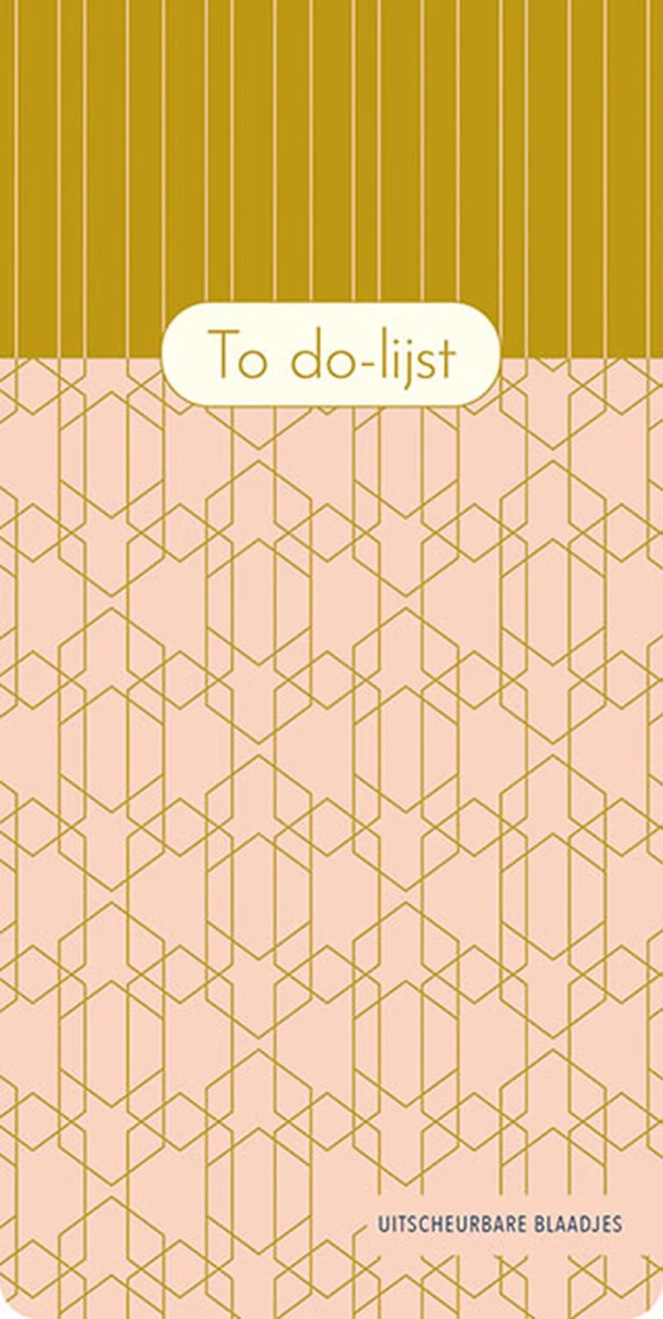 To do-lijst - Pink Patterns – ZNU – boek cover