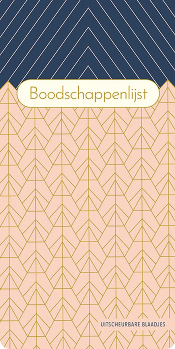 Boodschappenlijst - Pink Patterns – ZNU – boek cover