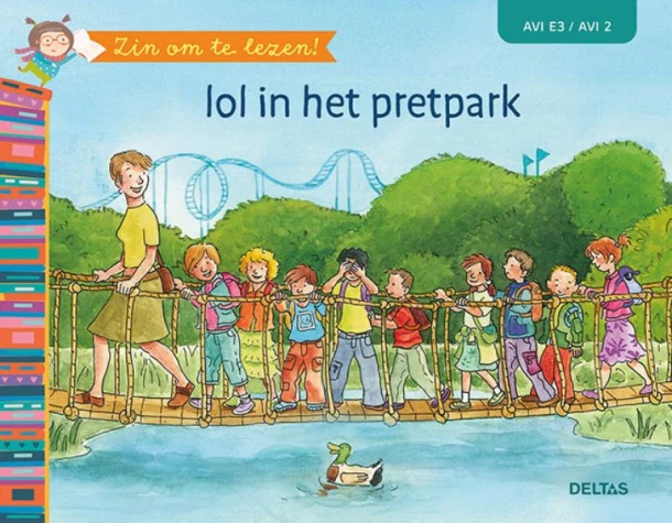 Zin om te lezen! Lol in het pretpark – Kim VAN DYCK – boek cover