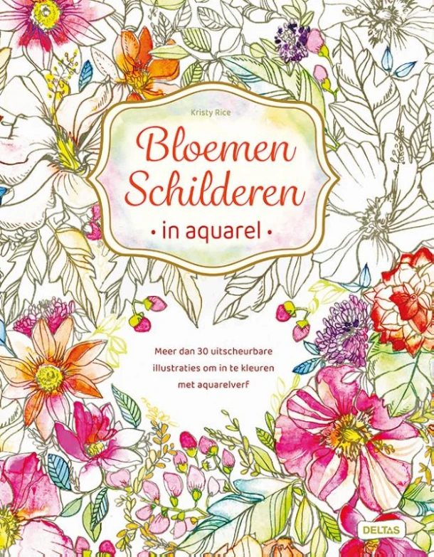 Bloemen schilderen in aquarel – Kristy Rice – boek cover
