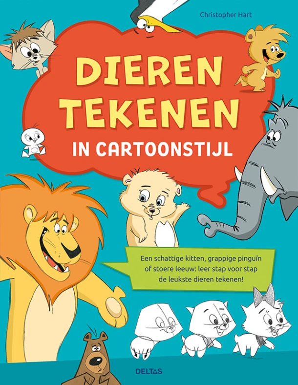 Dieren tekenen in cartoonstijl – Christopher Hart – boek cover