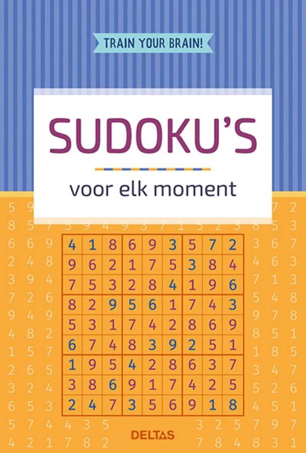 Train your brain! Sudoku's voor elk moment – ZNU – boek cover