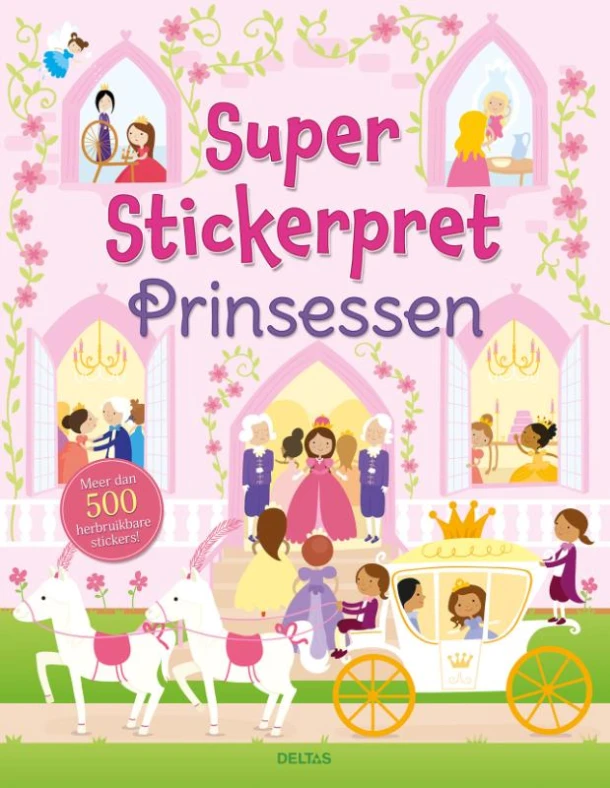 Super stickerpret - Prinsessen – Susan Mayes – boek cover