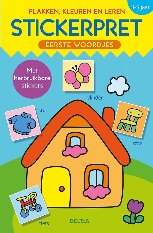 Stickerpret - Eerste woordjes (3-5 j.) – ZNU – boek cover