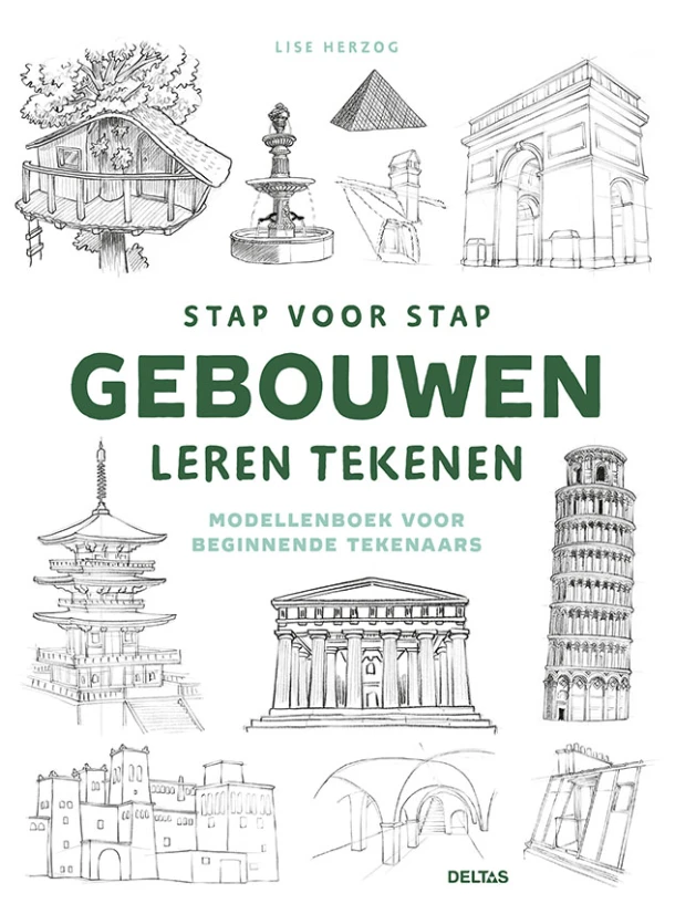 Stap voor stap gebouwen leren tekenen – Lise Herzog – boek cover