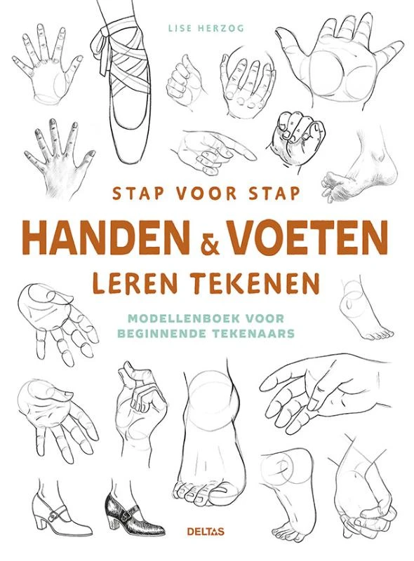 Stap voor stap handen en voeten leren tekenen – Lise Herzog – boek cover