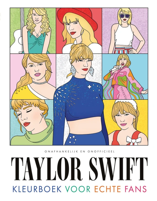 Taylor Swift - Kleurboek voor echte fans – ZNU – boek cover