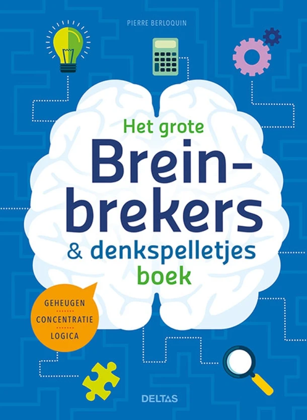 Het grote breinbrekers en denkspelletjes boek – Pierre Berloquin – boek cover