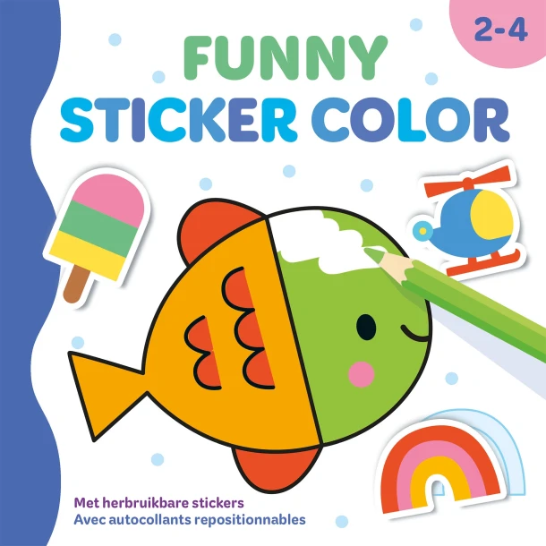 Funny Sticker Color (2-4 j.) / Funny Sticker Color (2-4a.) – ZNU – boek cover