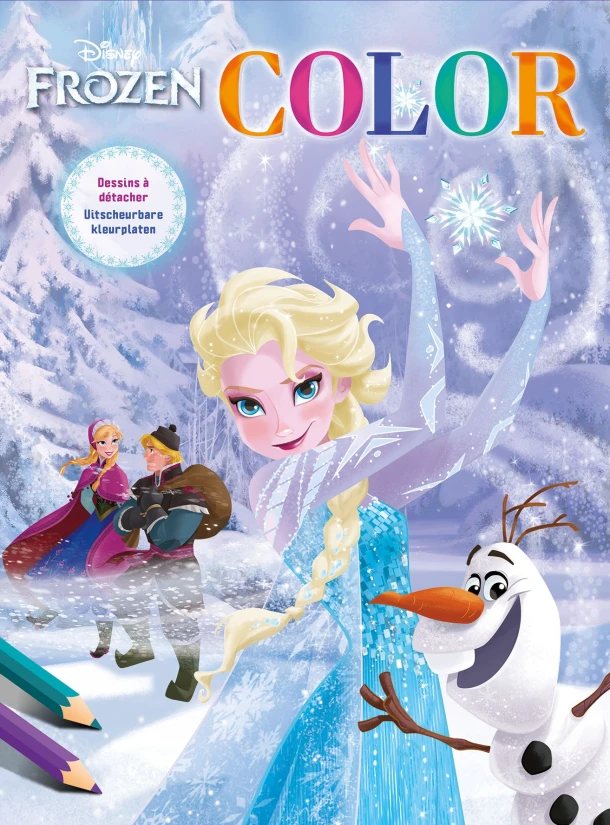 Disney Frozen Color / Disney Frozen Coloriage – ZNU – boek cover