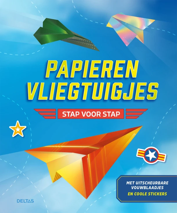 Papieren vliegtuigjes - stap voor stap – ZNU – boek cover