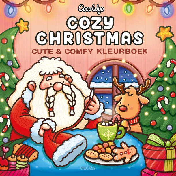 Cozy Christmas Cute & Comfy kleurboek – Coco Wyo – boek cover