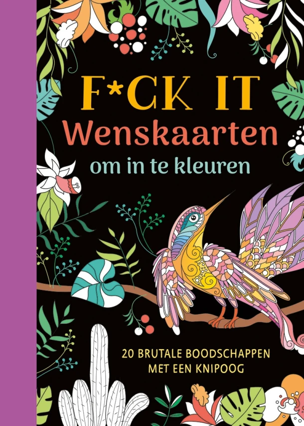 F*ck it - Wenskaarten om in te kleuren – ZNU – boek cover