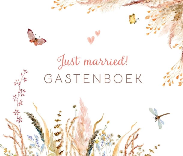 Just married! - Gastenboek – ZNU – boek cover