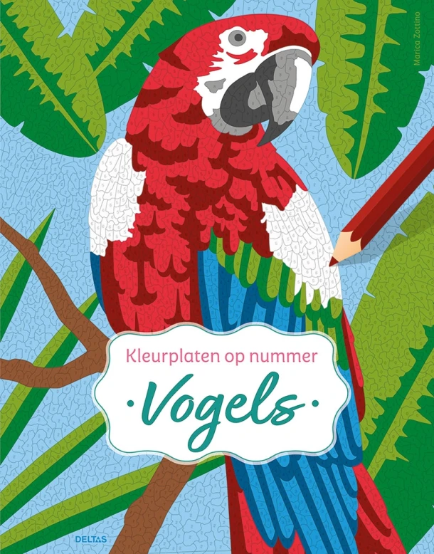 Vogels - Kleurplaten op nummer – Marica Zottino – boek cover