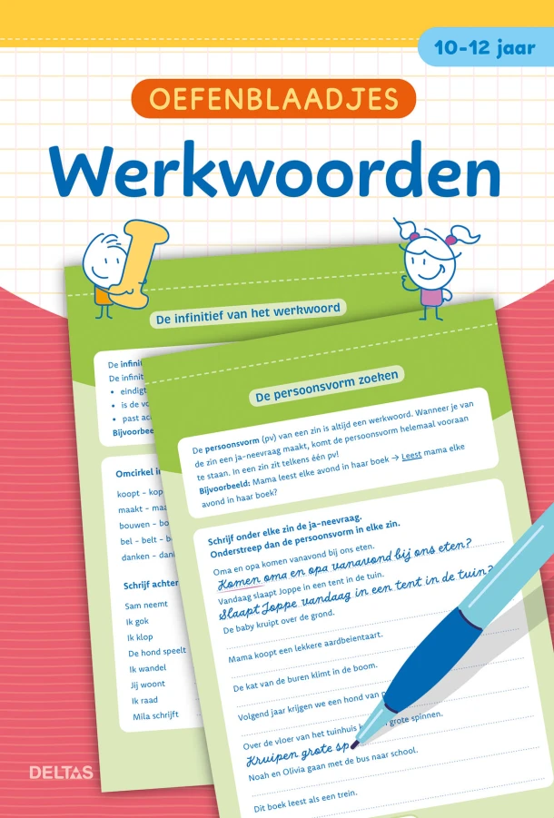 Oefenblaadjes - Werkwoorden (10-12 j.) – BRITT BOGAERTS – boek cover