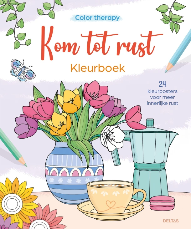 Color therapy Kom tot rust Kleurboek – ZNU – boek cover