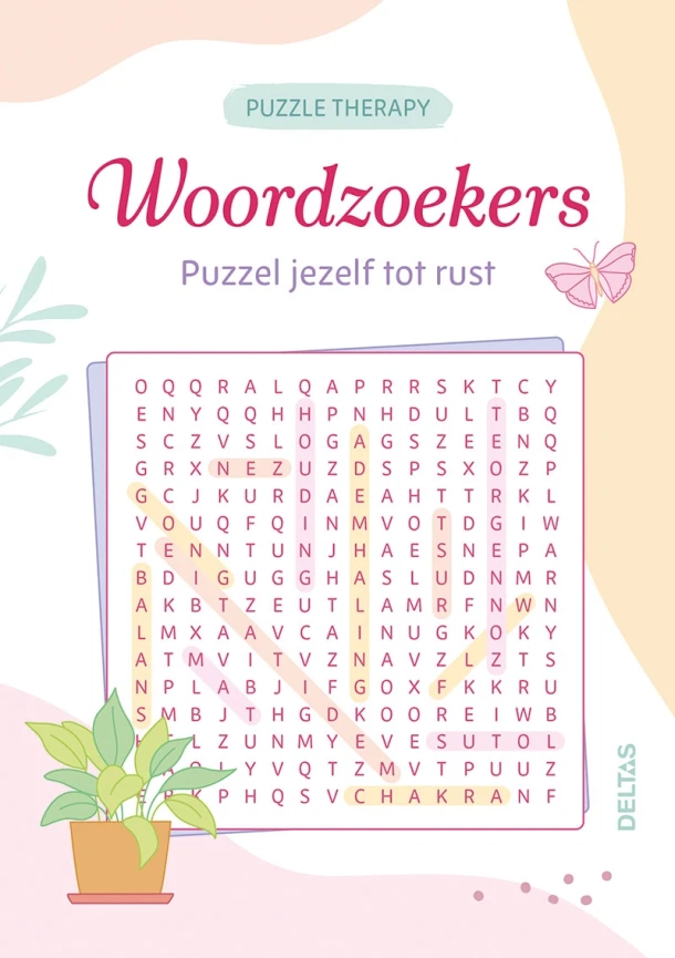 Puzzle Therapy Woordzoekers – ZNU – boek cover