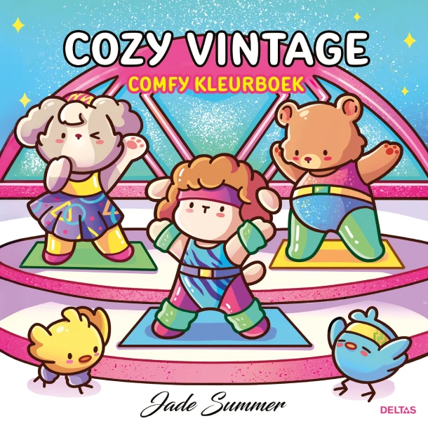 Cozy Vintage - Comfy kleurboek Jade Summer – boek cover