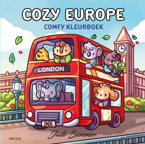 Cozy Europe - Comfy kleurboek Jade Summer – boek cover