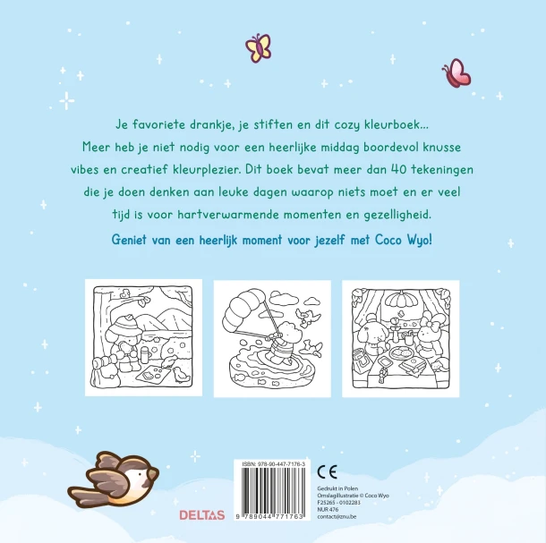 Cozy Days Cute & Comfy kleurboek Coco Wyo – boek cover