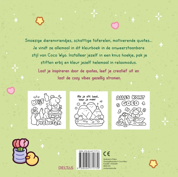 Cozy Vibes Cute & Comfy kleurboek Coco Wyo – boek cover